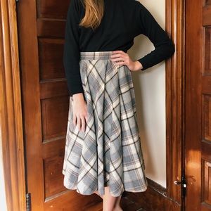 vintage pendleton wool skirt